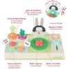 Skip Hop Press & Spin Baby Toy, Farmstand What’s Poppin Corn Spinner(Dj Set)