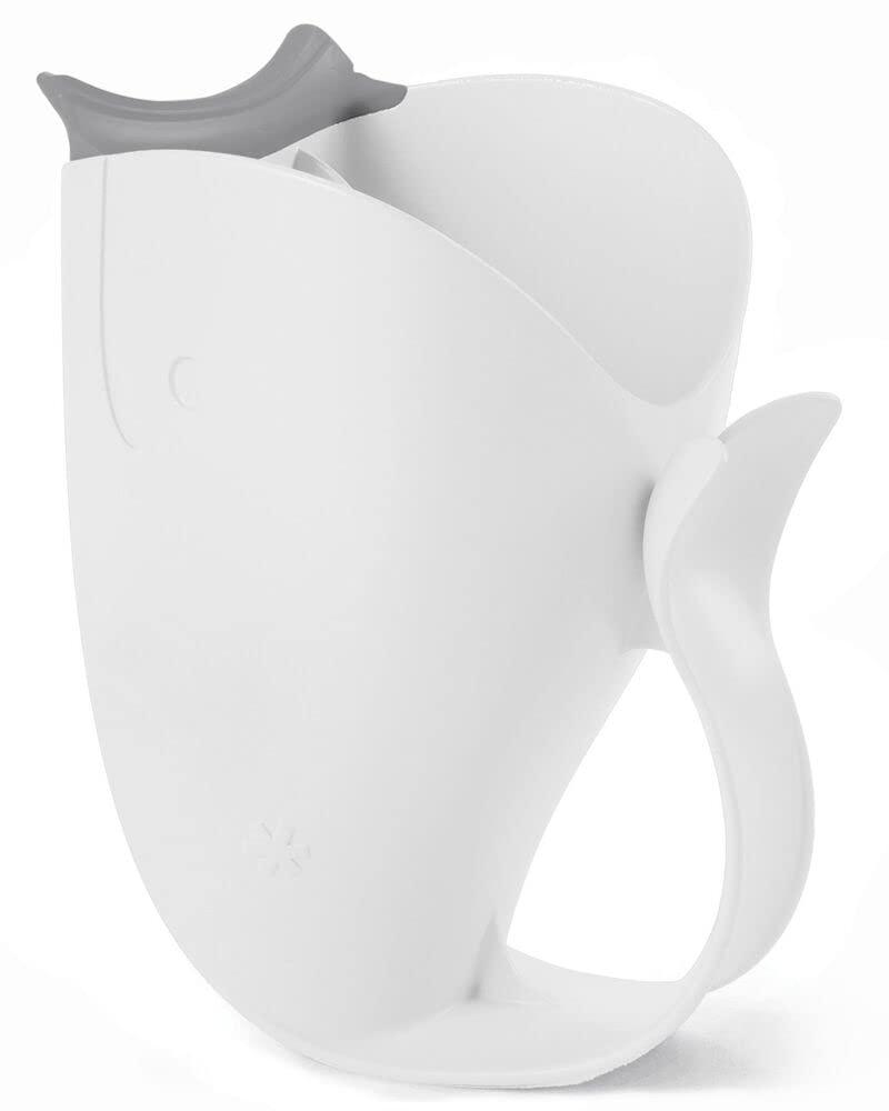 imageSkip Hop Baby Bath Rinse Cup MOBY TearFree Waterfall Rinser Blue Age 0Moby Rinser White