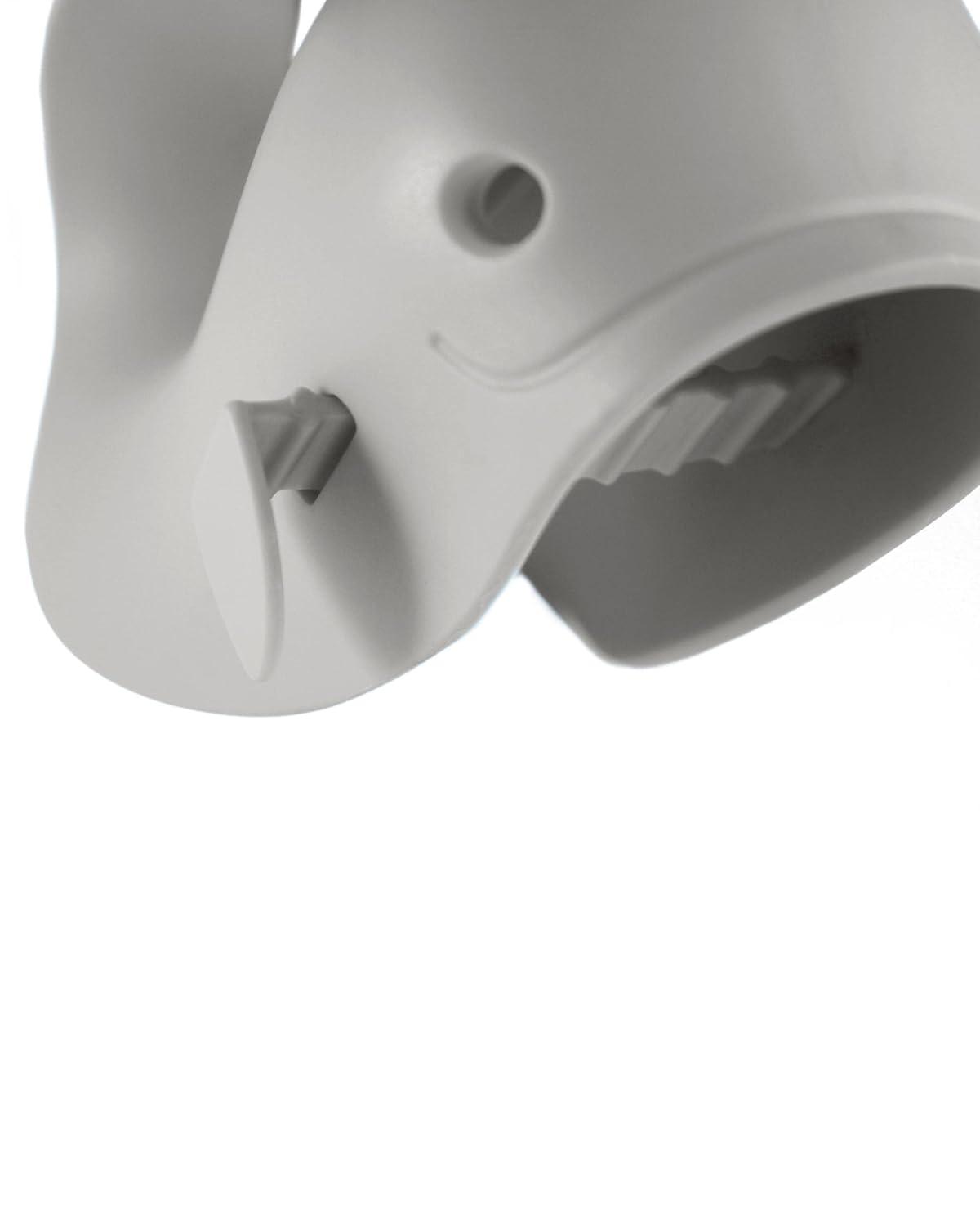 imageSkip Hop Baby Bath Spout Cover Soft Silicone Faucet Safety Guard with Adjustable Design Fits Most Bath Spouts WaveMoby Grey