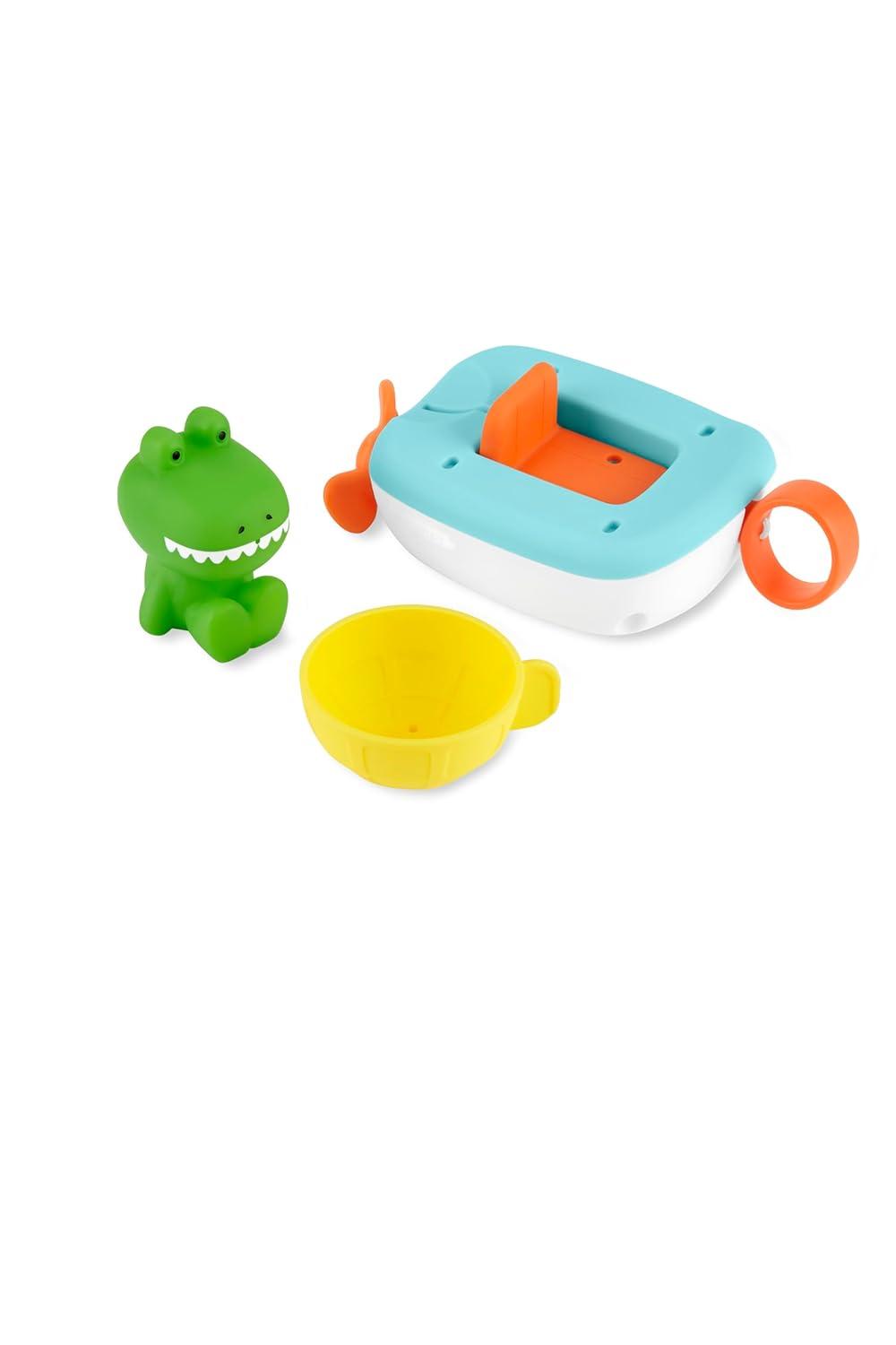 imageSkip Hop Baby Bath Toy Croc The Boat 3Piece Set ZooCroc the Boat
