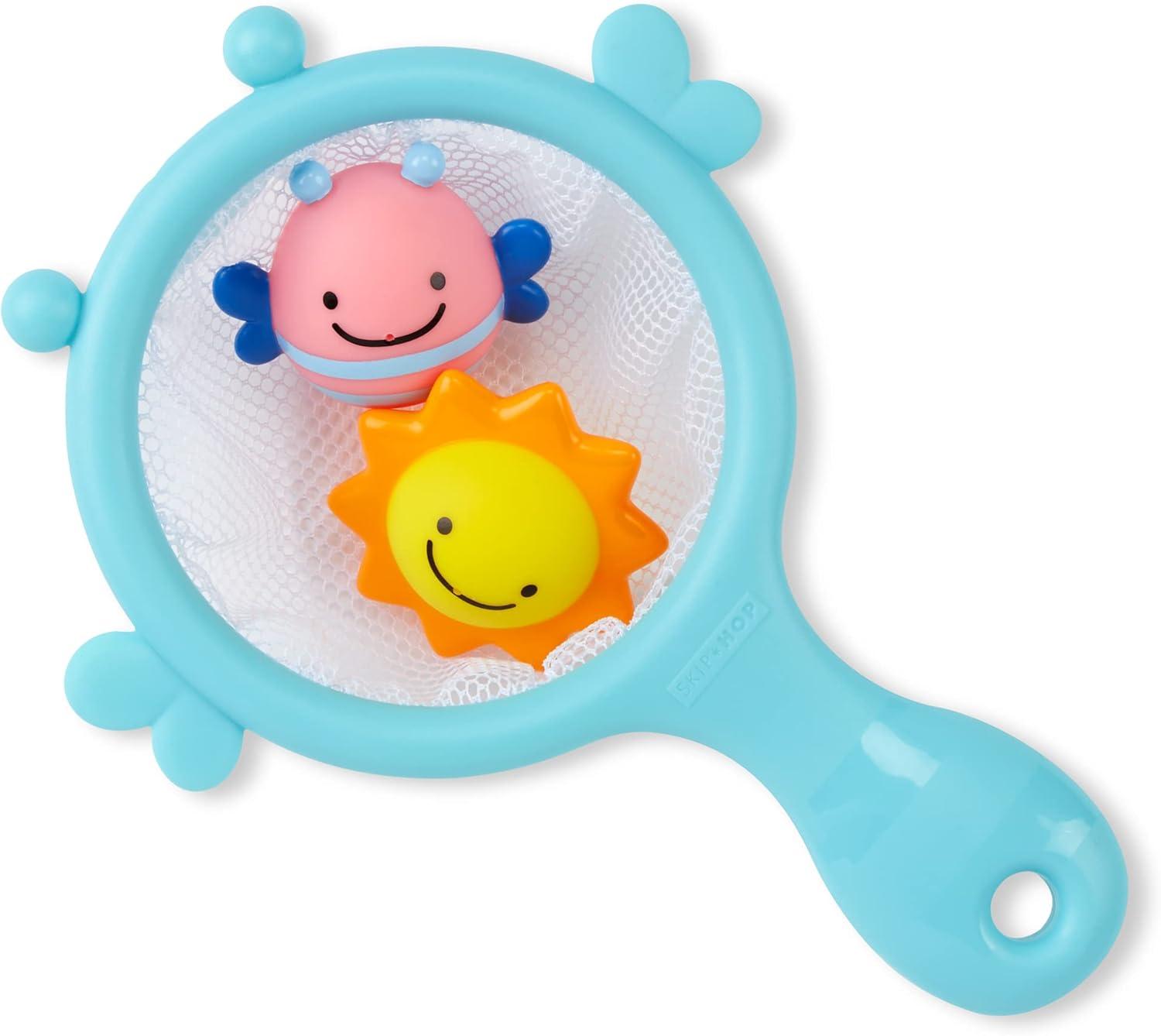 imageSkip Hop Baby Bath Toy Filled Bucket Bath Toy ampamp Bucket Gift Set GreyBath Bucket  Toys Gift Set
