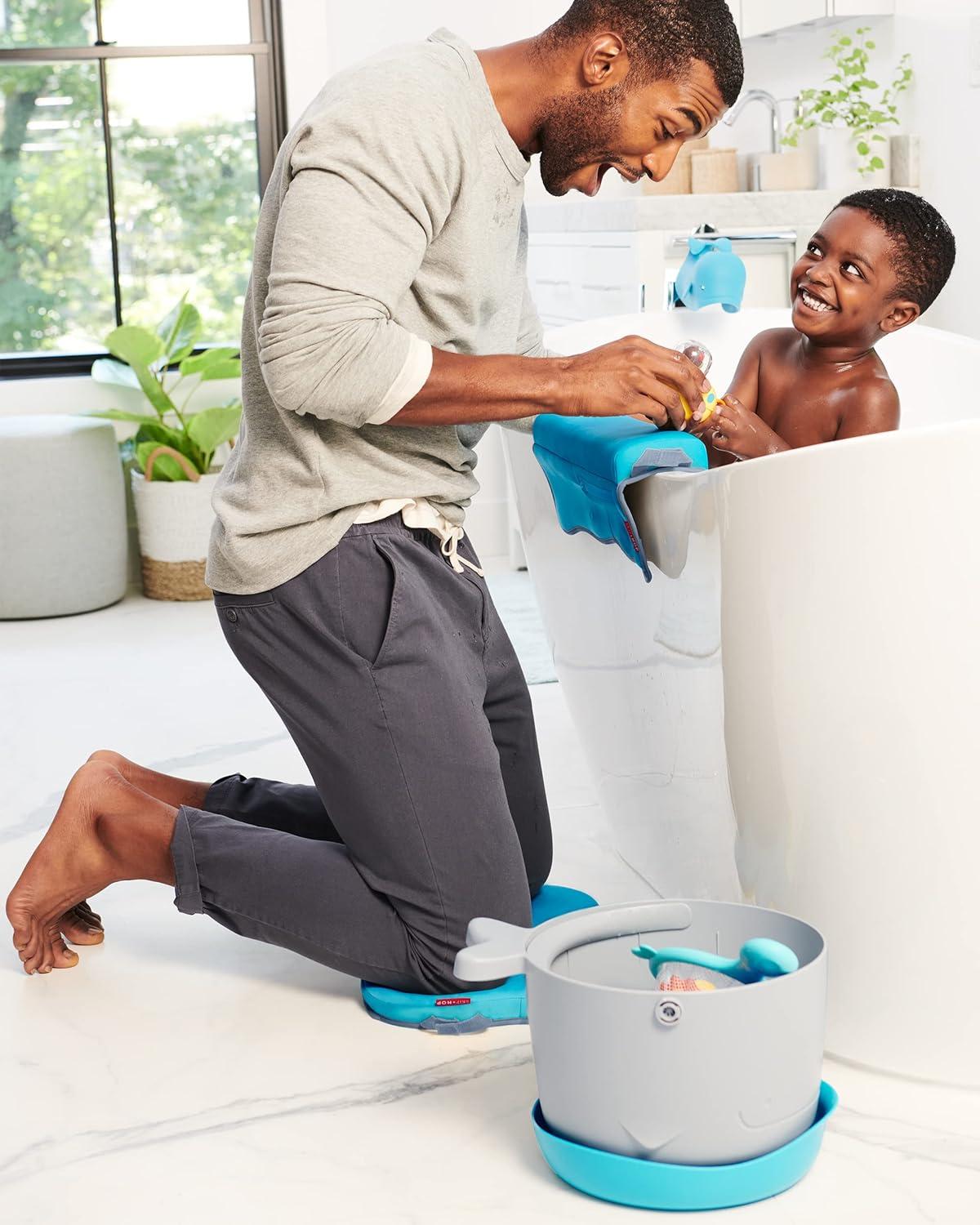 imageSkip Hop Baby Bath Toy Filled Bucket Bath Toy ampamp Bucket Gift Set GreyMoby