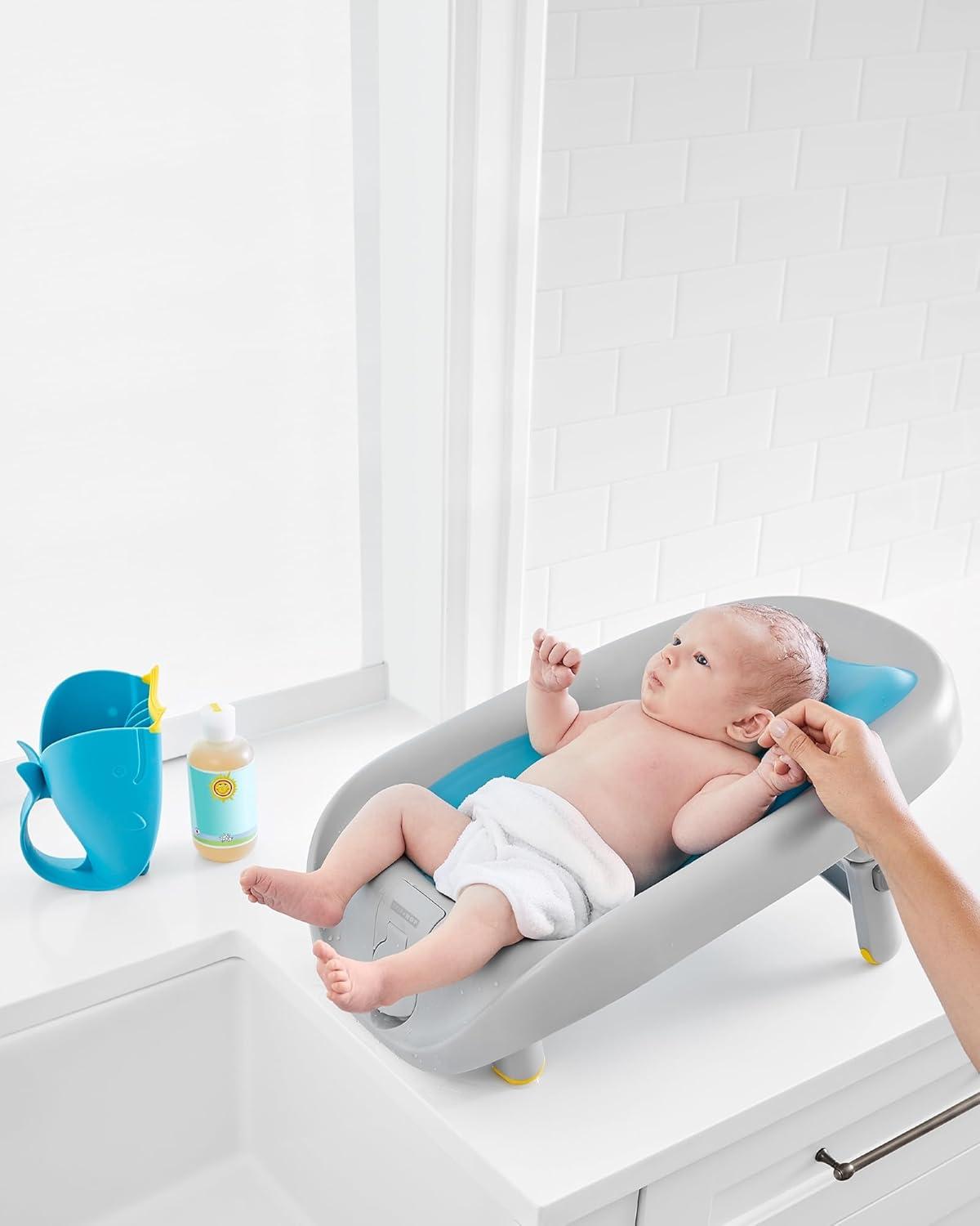 imageSkip Hop Baby Bath Tub Moby Recline and Rinse