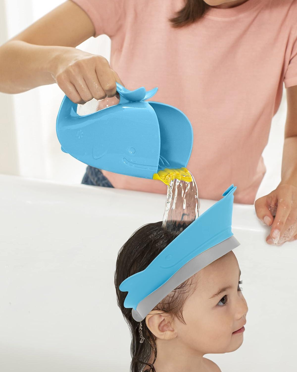imageSkip Hop Baby Shower Cap Moby Bath Visor GreyBlue