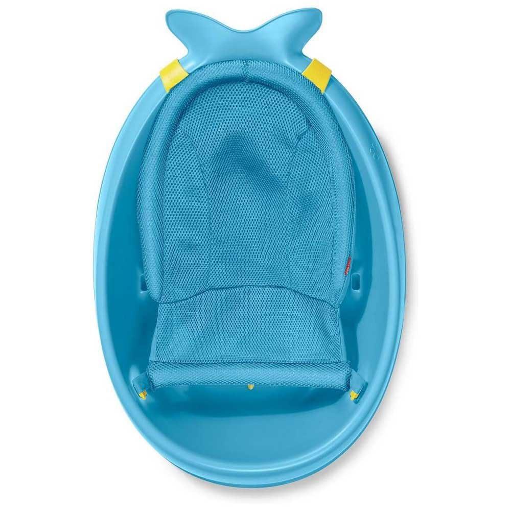 imageSkip Hop Infant Bath Tub 3Stage Grow With Baby Smart Sling MOBY Bathtub Blue Age 0Blue Tub
