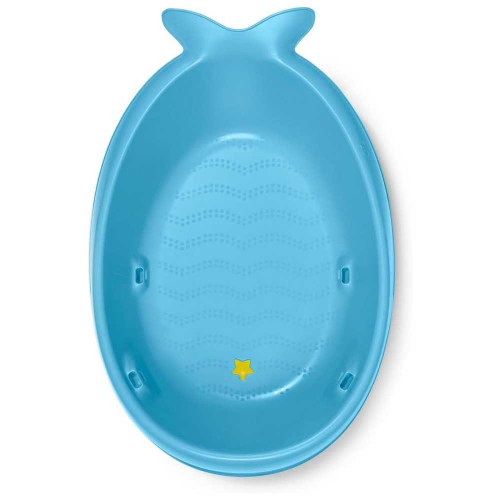 imageSkip Hop Infant Bath Tub 3Stage Grow With Baby Smart Sling MOBY Bathtub Blue Age 0Blue Tub