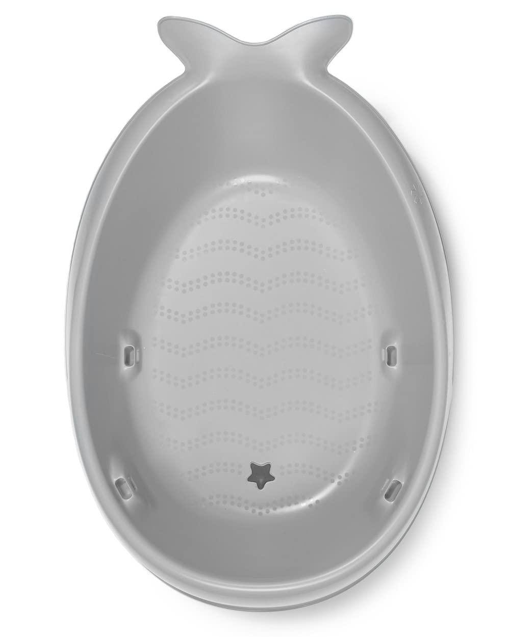 imageSkip Hop Infant Bath Tub 3Stage Grow With Baby Smart Sling MOBY Bathtub Blue Age 0Grey Tub