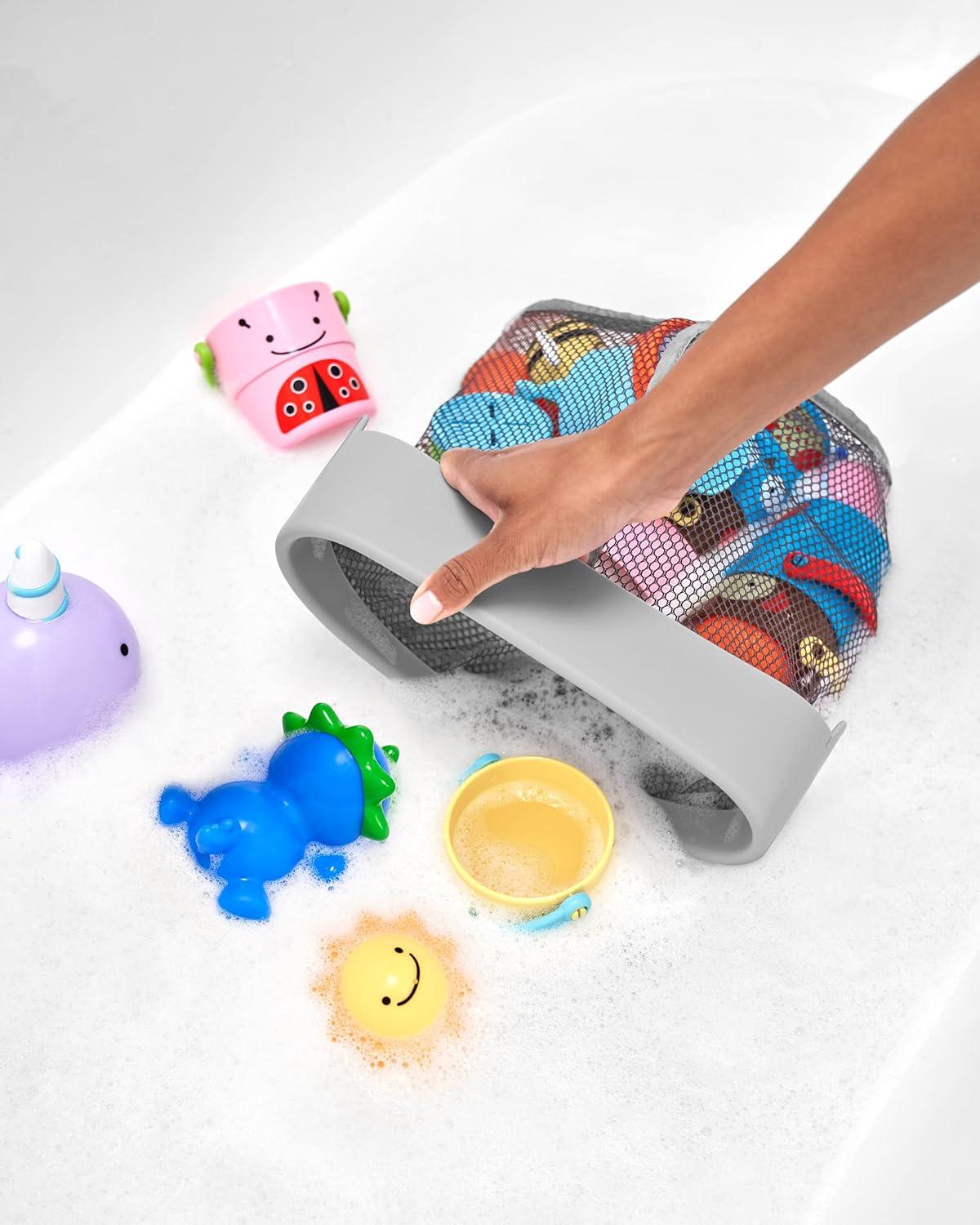 imageSkip Hop Moby Hanging Bath Toy Organizer Scoop GreySmall