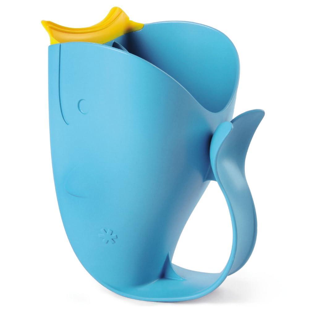 imageSkip Hop Baby Bath Rinse Cup MOBY TearFree Waterfall Rinser Blue Age 0Moby Rinser Blue
