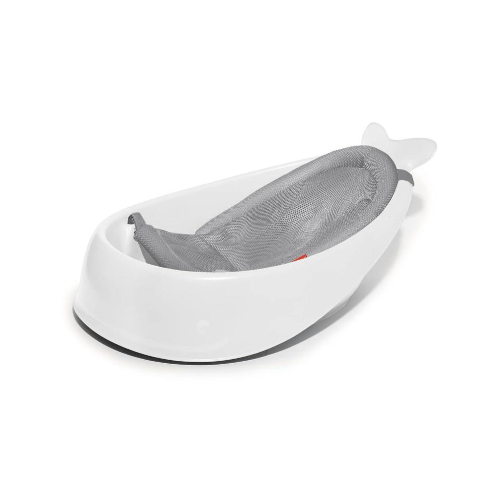 imageSkip Hop Infant Bath Tub 3Stage Grow With Baby Smart Sling MOBY Bathtub Blue Age 0Moby White Tub