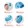 Skip Hop Baby Bath Spout Cover Soft Silicone Faucet Safety Guard with Adjustable Design, Fits Most Bath Spouts, Wave(Moby Blue)