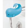 Skip Hop Baby Bath Spout Cover Soft Silicone Faucet Safety Guard with Adjustable Design, Fits Most Bath Spouts, Wave(Moby Blue)