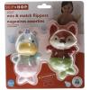 Skip Hop Baby Bath Toy, Zoo Mix & Match Flippers, Unicorn/Fox