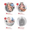 Skip Hop Infant Bath Tub 3-Stage Grow With Baby Smart Sling MOBY Bathtub Blue Age 0+(Grey Tub)
