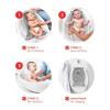 Skip Hop Infant Bath Tub 3-Stage Grow With Baby Smart Sling MOBY Bathtub Blue Age 0+(Moby White Tub)