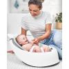 Skip Hop Infant Bath Tub 3-Stage Grow With Baby Smart Sling MOBY Bathtub Blue Age 0+(Moby White Tub)