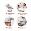 Skip Hop Baby High Chair 4-in-1 Convertible High Chair, EON, Oat(Sit-to-Step)