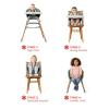 Skip Hop Baby High Chair 4-in-1 Convertible High Chair, EON, Oat(Thyme)