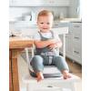 Skip Hop Booster Seat for Dining Table, Sleek Seat Booster, Grey/White