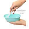 Skip Hop Stackable Snack Container & Sippy Cup, Grey Teal(Travel Feeding Set)