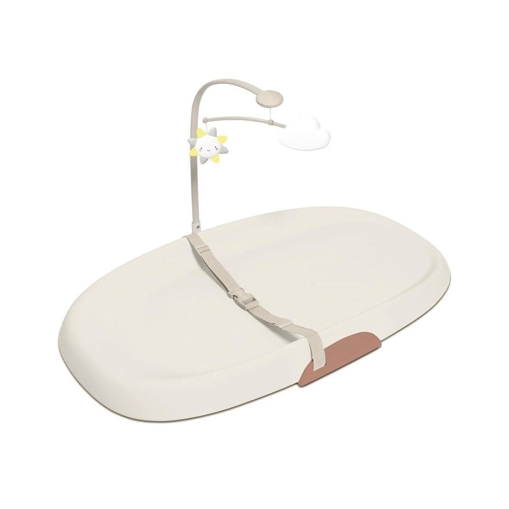 imageSkip Hop Baby Changing Pad Nursery Style WipeClean Contoured with Cushioned Foam GreyOat
