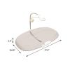 Skip Hop Baby Changing Pad Nursery Style Wipe-Clean Contoured with Cushioned Foam Grey(Grey)