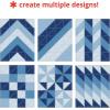 Skip Hop Baby Play Mat, Interlocking Foam Floor Tiles, 70″ x 56″, Playspot, Grey/Cream(Blue Ombre)