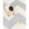Skip Hop Baby Play Mat, Interlocking Foam Floor Tiles, 70″ x 56″, Playspot, Grey/Cream(Grey/Cream)