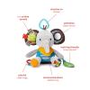 Skip Hop Bandana Buddies Baby Activity and Teething Toy with Multi-Sensory Rattle and Textures, Elephant