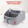 Skip Hop Diaper Caddy Organizer with Touch Sensor Night Light Nursery Style Heather Grey(Diaper Caddy)
