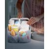 Skip Hop Diaper Caddy Organizer with Touch Sensor Night Light Nursery Style Heather Grey(Diaper Caddy)