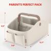 Skip Hop Diaper Caddy Organizer with Touch Sensor Night Light Nursery Style Heather Grey(Light-Up Diaper Caddy Oat)