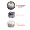 Skip Hop Diaper Caddy Organizer with Touch Sensor Night Light Nursery Style Heather Grey(Light-Up Diaper Caddy Oat)