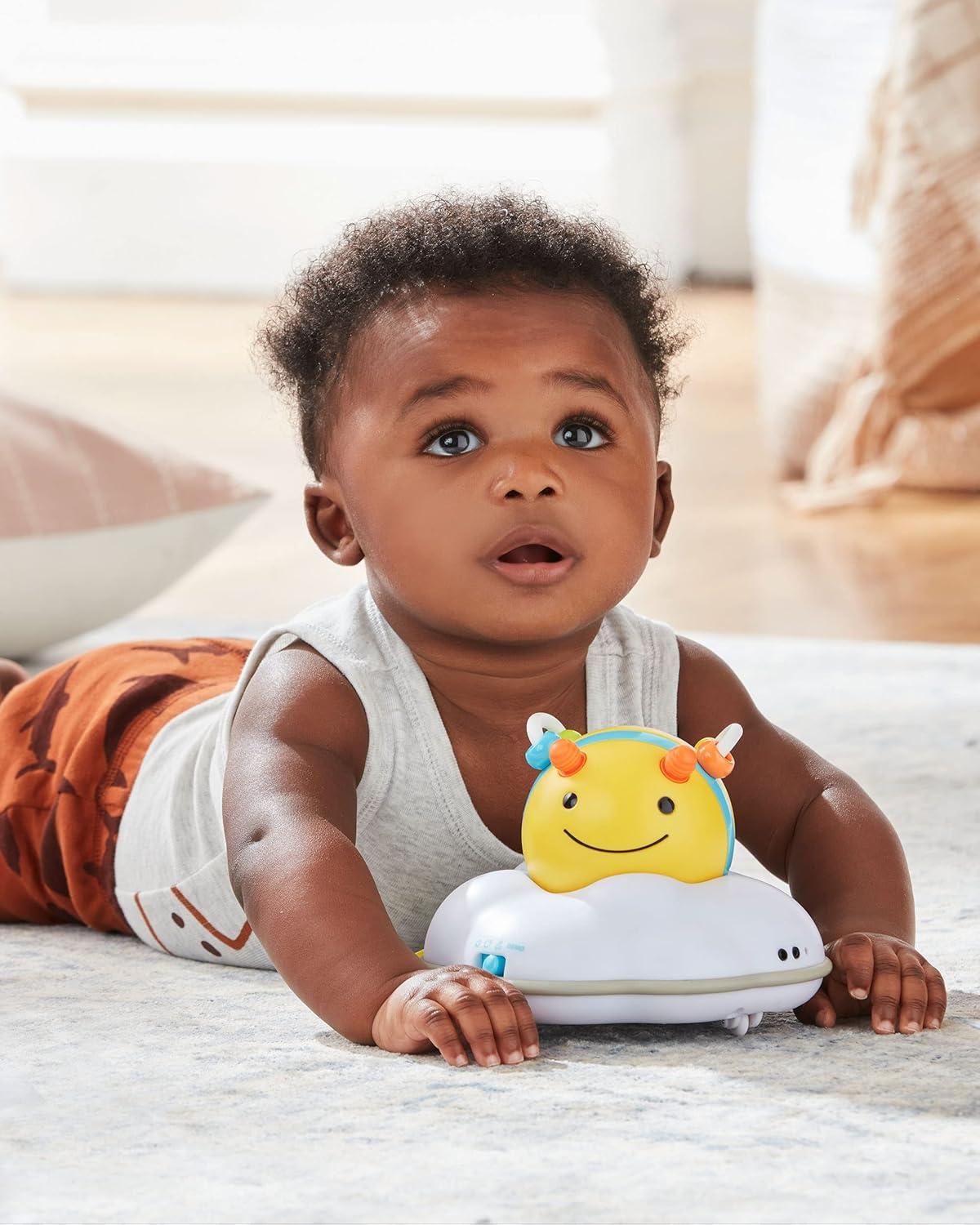 imageSkip Hop Baby FollowMe Bee Tummy Time Crawl Toy 3Stage Infant Sensory Development with Lights Sounds and Music Explore ampamp More Age 5mBee