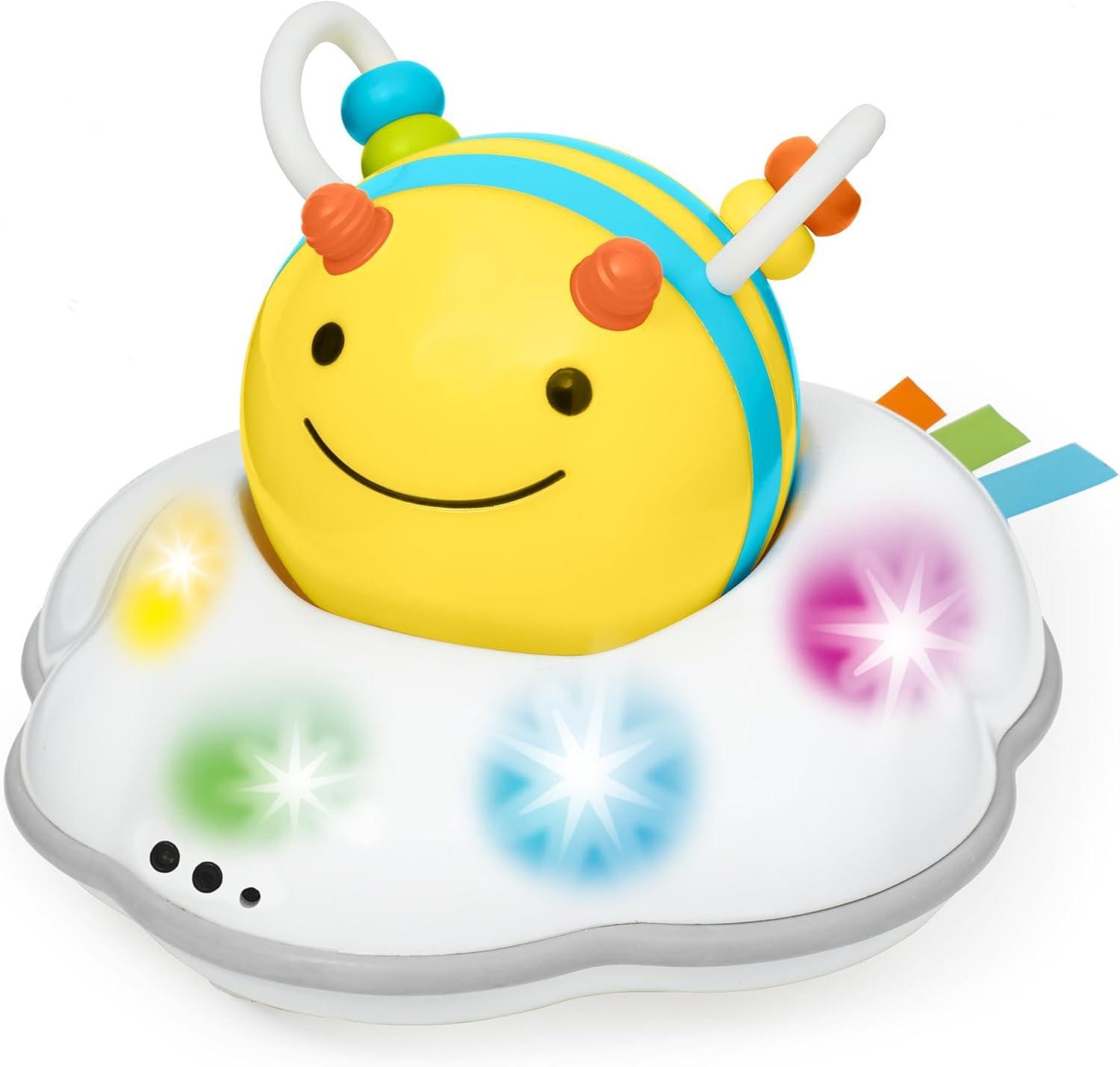 imageSkip Hop Baby FollowMe Bee Tummy Time Crawl Toy 3Stage Infant Sensory Development with Lights Sounds and Music Explore ampamp More Age 5mBee