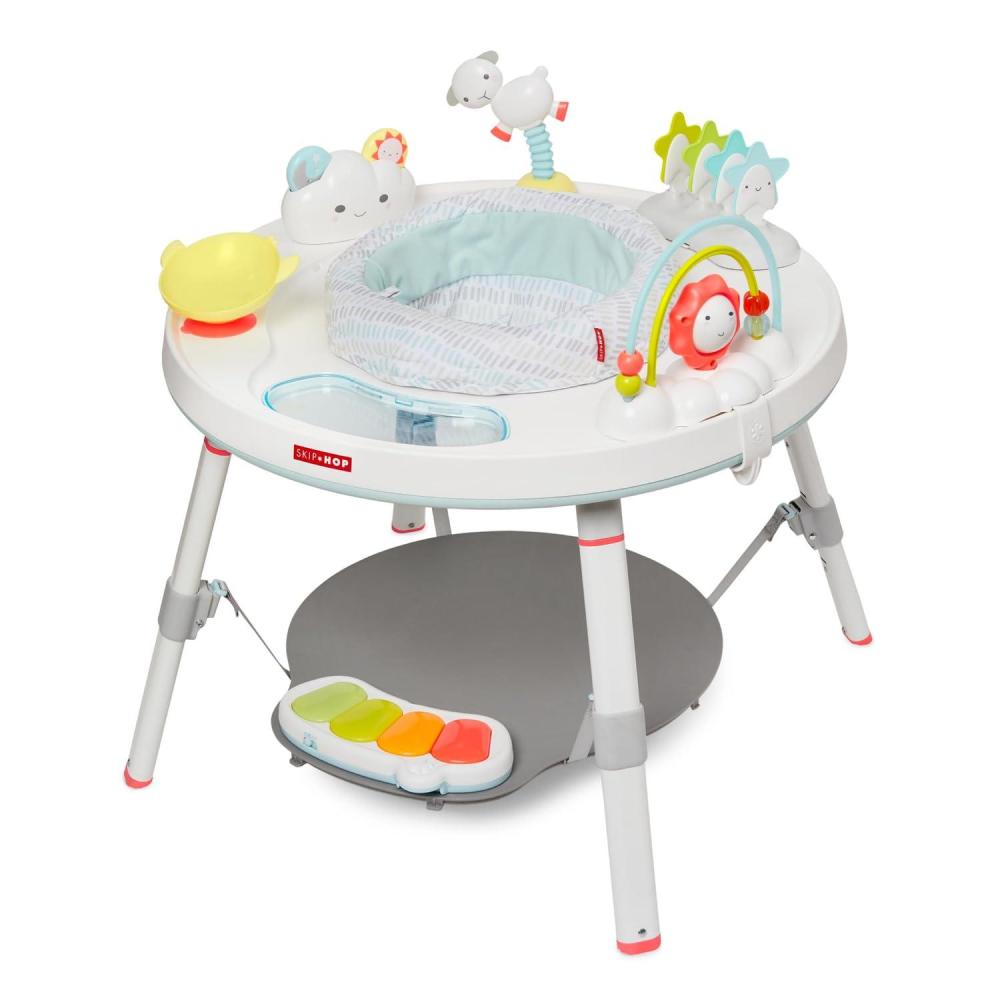 imageSkip Hop Baby Activity Center Interactive Play Center with 3Stage GrowwithMe Functionality 4mo Explore ampamp MoreSilver Lining Cloud