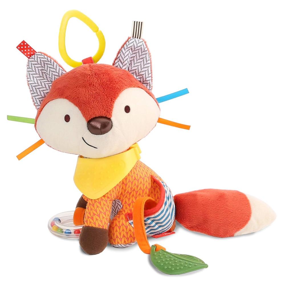 imageSkip Hop Bandana Buddies Baby Activity and Teething Toy with MultiSensory Rattle and Textures PuppyFox