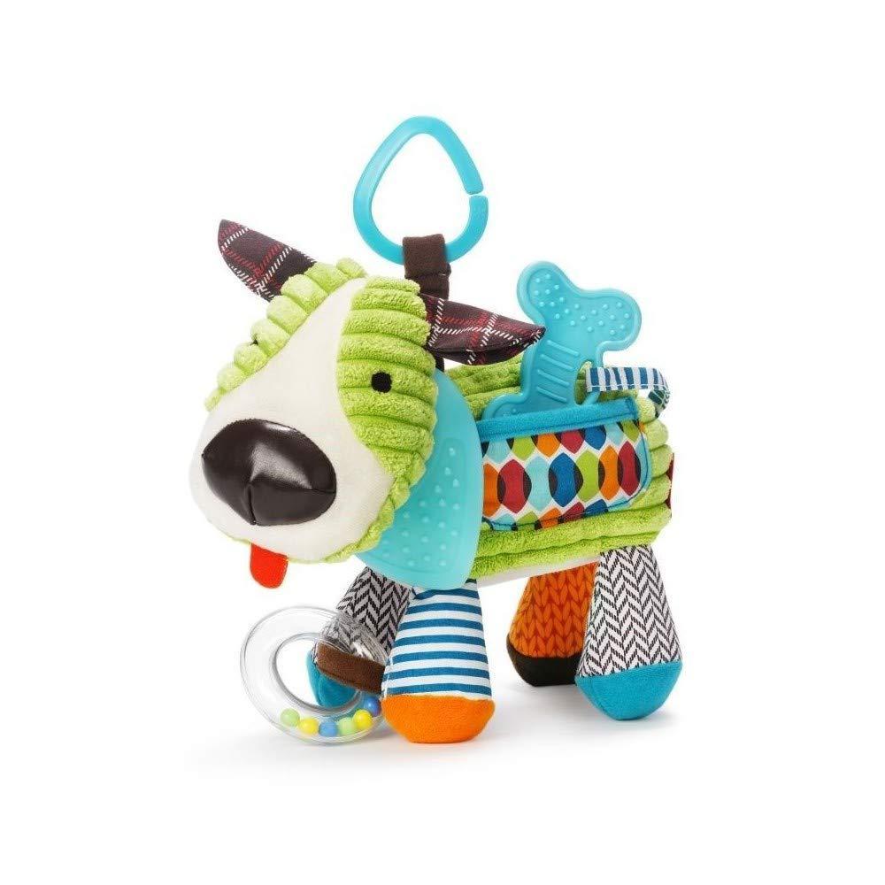 imageSkip Hop Bandana Buddies Baby Activity and Teething Toy with MultiSensory Rattle and Textures PuppyPuppy