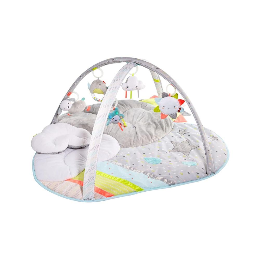 imageSkip Hop Tummy Time Mat 3in1 Activity Baby Play Gym Age 0 Celestial Dreams GreySilver Lining Cloud