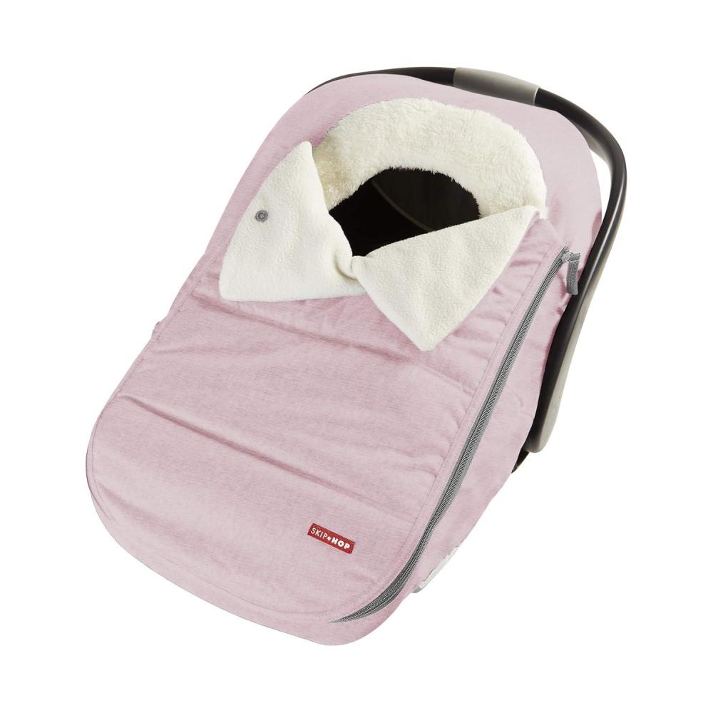 imageSkip Hop Winter Car Seat Cover Stroll ampamp Go BlackPink Heather