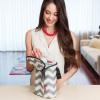 Skip Hop Baby Bottle Bag, Grab & Go, Black(Chevron)