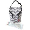 Skip Hop Baby Bottle Bag, Grab & Go, Black(Chevron)