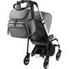 Skip Hop Diaper Bag Backpack: Forma, Multi-Function Baby Travel Bag with Changing Pad & Stroller Attachment, Chocolate(Grey)