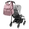 Skip Hop Diaper Bag Backpack: Forma, Multi-Function Baby Travel Bag with Changing Pad & Stroller Attachment, Chocolate(Mauve Mist)