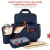 Skip Hop Diaper Bag Backpack: Forma, Multi-Function Baby Travel Bag with Changing Pad & Stroller Attachment, Chocolate(Navy)