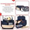 Skip Hop Diaper Bag Backpack: Forma, Multi-Function Baby Travel Bag with Changing Pad & Stroller Attachment, Chocolate(Navy)