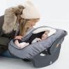 Skip Hop Winter Car Seat Cover, Stroll & Go, Black(Heather Grey)