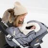 Skip Hop Winter Car Seat Cover, Stroll & Go, Black(Heather Grey)