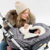 Skip Hop Winter Car Seat Cover, Stroll & Go, Black(Heather Grey)