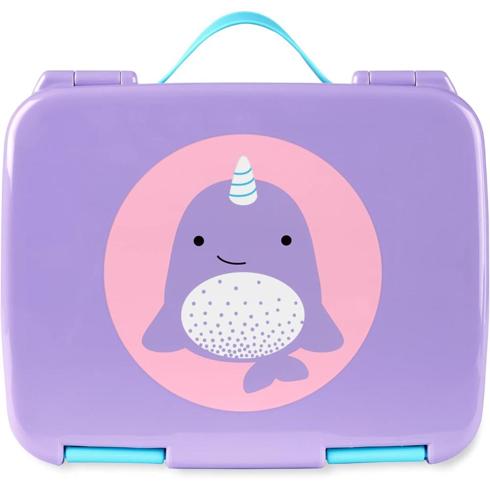 imageSkip Hop Kids Bento Lunch Box Ages 3 Zoo ButterflyNarwhal